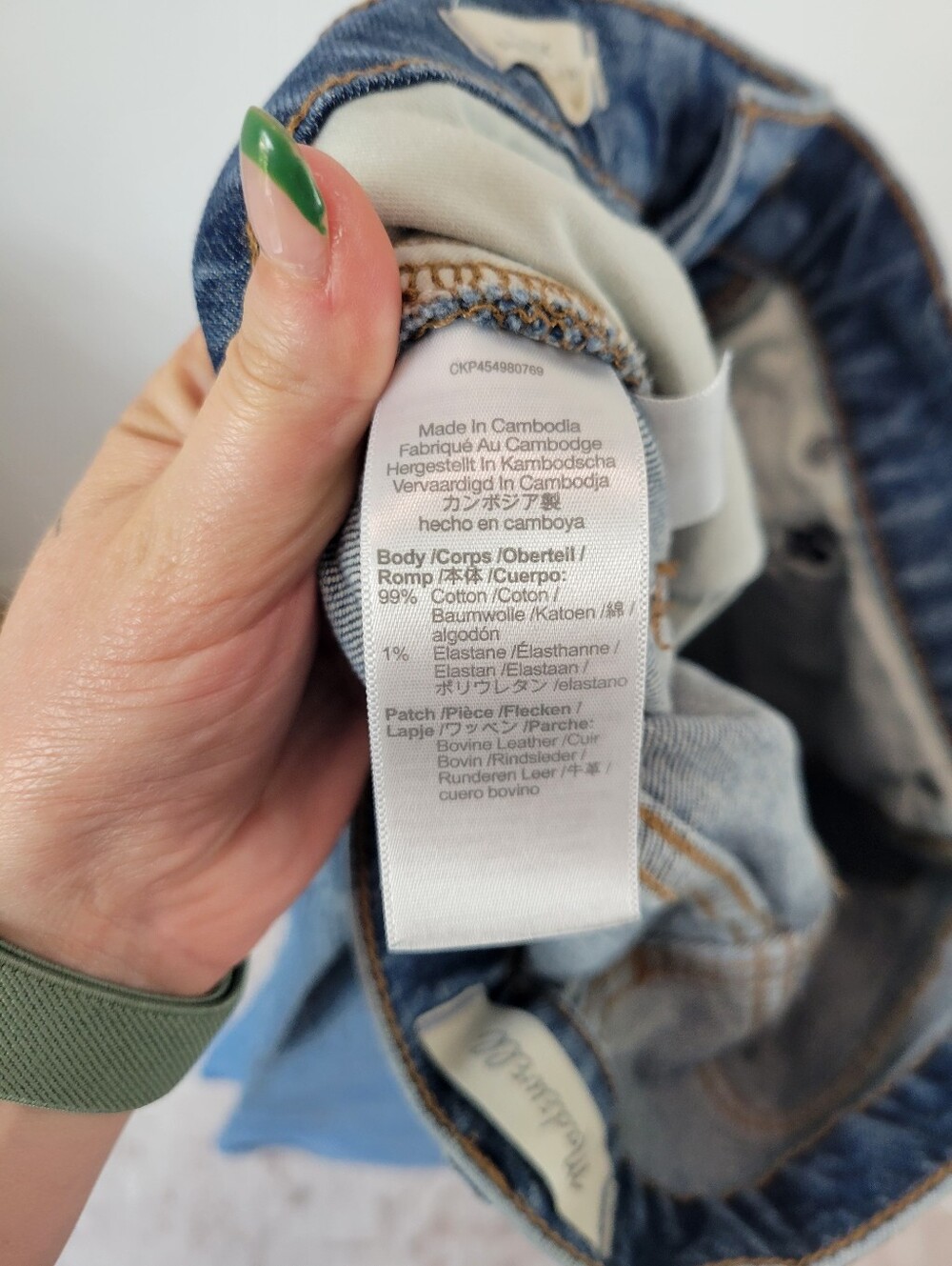 Madewell Women 25 Classic Straight Jeans High Rise Medium Wash Light Distressing - Picture 5 of 7